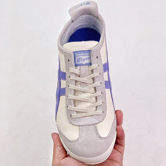 Onitsuka Tiger MEXICO 66 Cream/Purple Sneakers - Picture 3 of 9